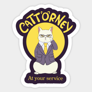 Cat Attorney - Ver. 1 Sticker